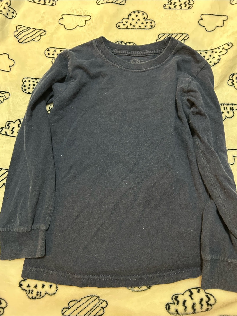 Fruit of the Loom Navy Long-Sleeve Kids Tee